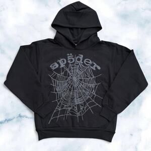 Sp5der phantom web hoodie black